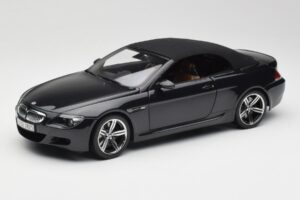 BMW M6 E64 Cabriolet Sapphire Black Kyosho 1:18 80430417424 Métal Moulé — image 3 sur 9
