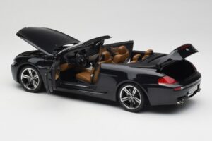 BMW M6 E64 Cabriolet Sapphire Black Kyosho 1:18 80430417424 Métal Moulé — image 6 sur 9