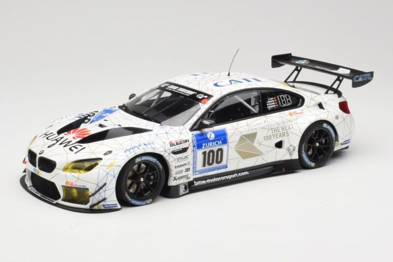 BMW M6 GT3 F13 #100 Schubert Motorsport J. Edwards / J. Klingmann 24h Nurburgring 2016 Minichamps 1:18 155162611 Métal Moulé