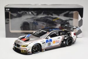 BMW M6 GT3 F13 #18 Schubert Motorsport A. Farfus / J. Krohn 24h Nurburgring 2016 Minichamps 1:18 155162618 Métal Moulé — image 6 sur 6