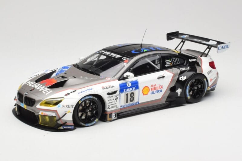 BMW M6 GT3 F13 #18 Schubert Motorsport A. Farfus / J. Krohn 24h Nurburgring 2016 Minichamps 1:18 155162618 Métal Moulé