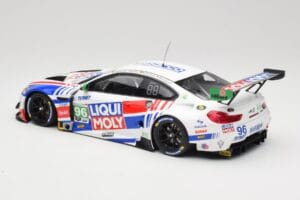 BMW M6 GT3 F13 #96 Turner Motorsport B. Auberlen / R. Foley Class Winner Petit Le Mans 2019 Minichamps 1:18 153192696 Métal M — image 5 sur 6