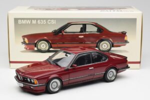 BMW M635 CSi E24 Karmin Rouge AUTOart 1:18 70528 Métal Moulé — image 8 sur 8