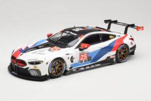 BMW M8 GTE Team RLL C. De Phillippi / B. Auberlen 2nd in Class 12 Hours of Sebring 2018 Minichamps 1:18 155182925 Métal Moulé