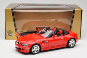 BMW Z3 E36/7 Roadster Rouge Bburago 1:18 3349 Métal Moulé — image 8 sur 8