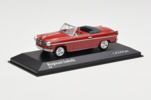 Borgward Isabella Cabriolet Rouge Minichamps 1:43 400096060 Métal Moulé — image 2 sur 4
