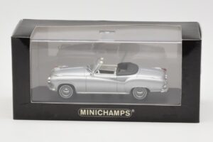 Borgward Isabella Cabriolet Argent Minichamps 1:43 400096030 Métal Moulé — image 4 sur 4