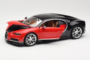 Bugatti Chiron Noir & Rouge Bburago 1:18 18-11040 Métal Moulé — image 2 sur 8