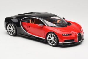 Bugatti Chiron Noir & Rouge Bburago 1:18 18-11040 Métal Moulé — image 6 sur 8