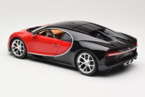 Bugatti Chiron Noir & Rouge Bburago 1:18 18-11040 Métal Moulé — image 7 sur 8