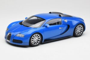 Bugatti Veyron Bleu Clair Bleu Foncé Minichamps 1:18 100110821 Métal Moulé