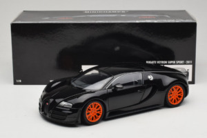Bugatti Veyron Super Sport Black Metallic Minichamps 1:18 100110842 Métal Moulé — image 8 sur 8