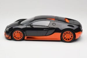 Bugatti Veyron Super Sport World Record Edition Carbon & Orange Minichamps 1:18 100110840 Métal Moulé — image 4 sur 8