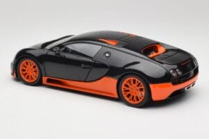 Bugatti Veyron Super Sport World Record Edition Carbon & Orange Minichamps 1:18 100110840 Métal Moulé — image 7 sur 8