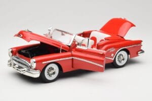 Buick Skylark Cabriolet Rouge Motormax 1:18 73129 Métal Moulé — image 2 sur 8