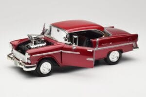 Chevrolet Bel Air Rouge Motormax 1:18 73100TC-M1 Métal Moulé — image 2 sur 8