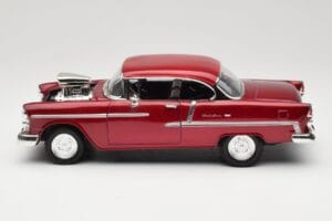 Chevrolet Bel Air Rouge Motormax 1:18 73100TC-M1 Métal Moulé — image 4 sur 8