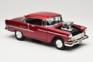 Chevrolet Bel Air Rouge Motormax 1:18 73100TC-M1 Métal Moulé — image 6 sur 8