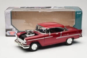 Chevrolet Bel Air Rouge Motormax 1:18 73100TC-M1 Métal Moulé — image 8 sur 8