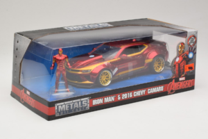 Chevrolet Camaro Iron Man Avec Figurine Metals Diecast 1:24 99724 Métal Moulé — image 2 sur 3