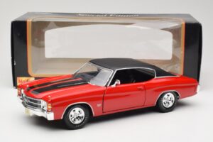 Chevrolet Chevelle SS 454 Rouge Maisto 1:18 531892 Métal Moulé — image 8 sur 8