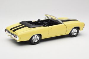 Chevrolet Chevelle SS 454 Jaune Maisto 1:18 531890 Métal Moulé — image 3 sur 8