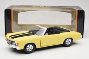 Chevrolet Chevelle SS 454 Jaune Maisto 1:18 531890 Métal Moulé — image 8 sur 8