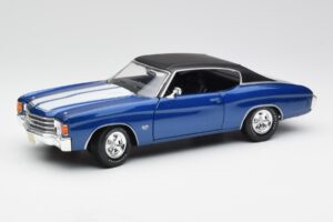 Chevrolet Chevelle SS 454 Bleu Maisto 1:18 531886 Métal Moulé