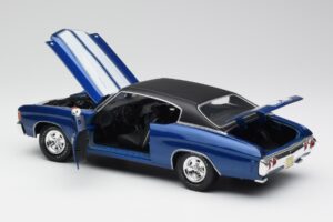 Chevrolet Chevelle SS 454 Bleu Maisto 1:18 531886 Métal Moulé — image 5 sur 8
