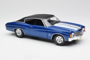 Chevrolet Chevelle SS 454 Bleu Maisto 1:18 531886 Métal Moulé — image 6 sur 8