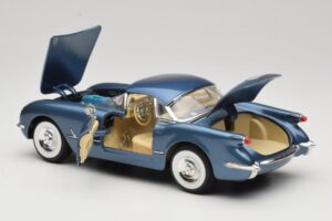 Chevrolet Corvette C1 Bleu Mira 1:18 6105 Métal Moulé — image 5 sur 8