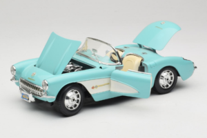 Chevrolet Corvette C1 Bleu & Blanc Bburago 1:18 3024-M2 Métal Moulé — image 2 sur 8