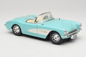 Chevrolet Corvette C1 Bleu & Blanc Bburago 1:18 3024-M2 Métal Moulé — image 6 sur 8