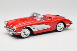 Chevrolet Corvette C1 Rouge Motormax 1:18 73100TC Métal Moulé