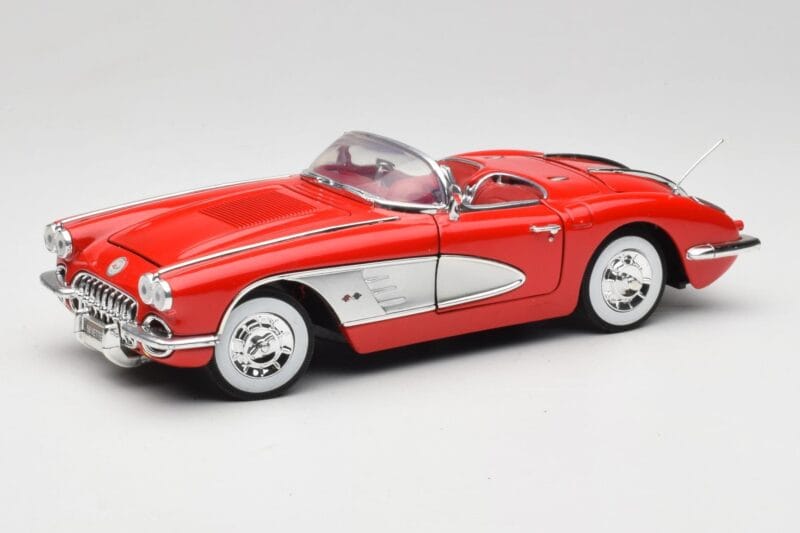 Chevrolet Corvette C1 Rouge Motormax 1:18 73100TC Métal Moulé