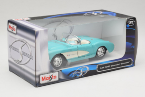Chevrolet Corvette C1 Vert Menthe Maisto 1:24 31275 Métal Moulé — image 2 sur 3