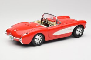 Chevrolet Corvette C1 Roadster Rouge Bburago 1:18 3024 Métal Moulé — image 3 sur 8