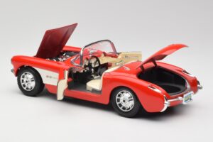 Chevrolet Corvette C1 Roadster Rouge Bburago 1:18 3024 Métal Moulé — image 5 sur 8