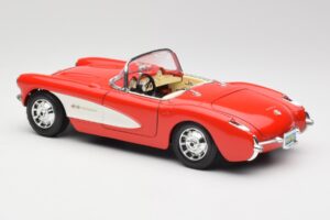 Chevrolet Corvette C1 Roadster Rouge Bburago 1:18 3024 Métal Moulé — image 7 sur 8