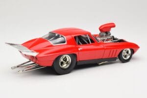 Chevrolet Corvette C3 Dragster Rouge Hot Wheels 1:18 29226 Métal Moulé — image 3 sur 8