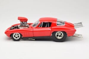 Chevrolet Corvette C3 Dragster Rouge Hot Wheels 1:18 29226 Métal Moulé — image 4 sur 8