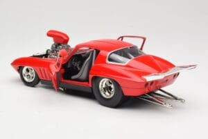 Chevrolet Corvette C3 Dragster Rouge Hot Wheels 1:18 29226 Métal Moulé — image 5 sur 8