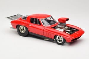 Chevrolet Corvette C3 Dragster Rouge Hot Wheels 1:18 29226 Métal Moulé — image 6 sur 8