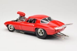 Chevrolet Corvette C3 Dragster Rouge Hot Wheels 1:18 29226 Métal Moulé — image 7 sur 8