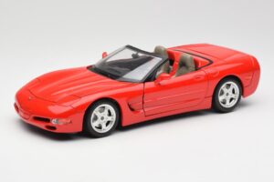 Chevrolet Corvette C5 Cabriolet Rouge Bburago 1:18 3076 Métal Moulé