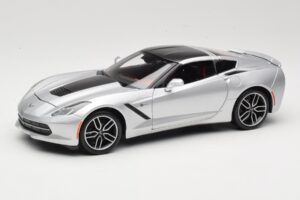 Chevrolet Corvette C7 Argent Maisto 1:18 38132 Métal Moulé
