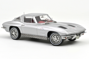 Chevrolet Corvette C2 Sting Ray Sebring Silver Norev 1:18 189052 Métal Moulé
