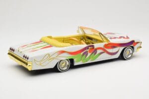 Chevrolet Impala Lowrider White Metallic Hot Wheels 1:18 27635 Métal Moulé — image 3 sur 8