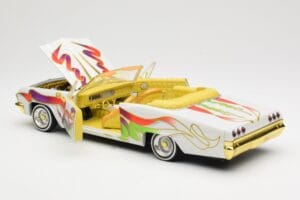 Chevrolet Impala Lowrider White Metallic Hot Wheels 1:18 27635 Métal Moulé — image 5 sur 8
