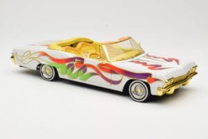Chevrolet Impala Lowrider White Metallic Hot Wheels 1:18 27635 Métal Moulé — image 6 sur 8